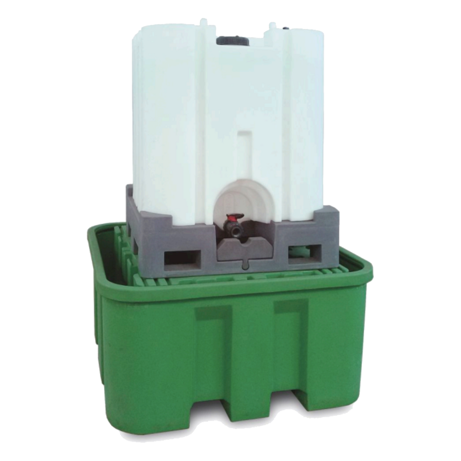 Vasca di raccolta per cisternetta IBC da 1000 Lt (con tavolo di supporto)