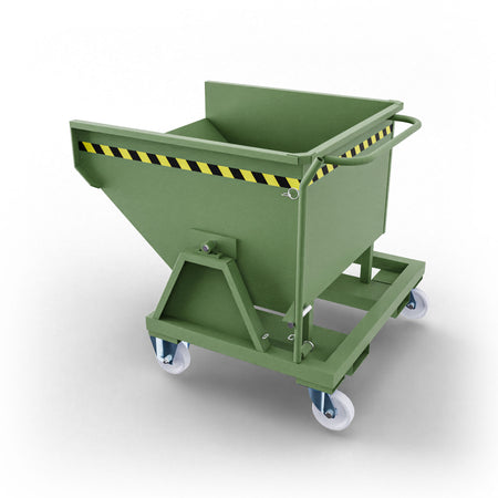 SBR450 benna ribaltabile con ruote con capacità 450 Lt