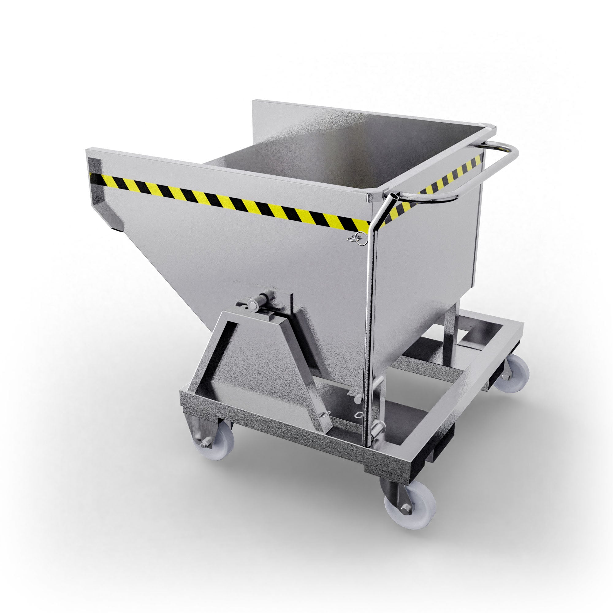 SBR450 benna ribaltabile con ruote con capacità 450 Lt