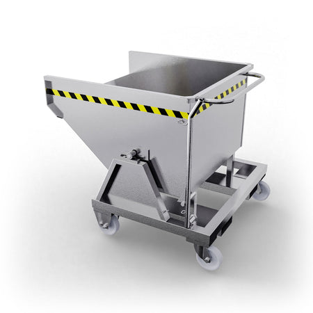 SBR450 benna ribaltabile con ruote con capacità 450 Lt