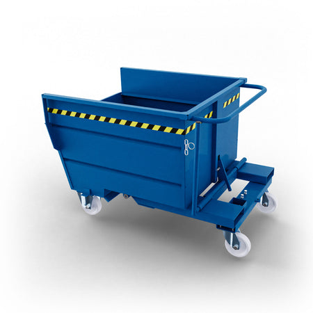 SBR500 benna ribaltabile con ruote con capacità 500 lt