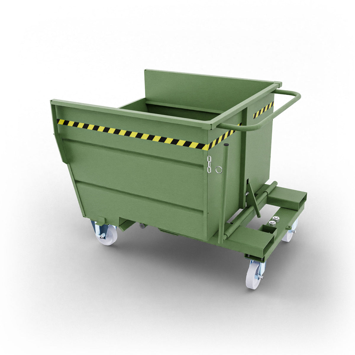 SBR750 benna ribaltabile con ruote con capacità 750 lt