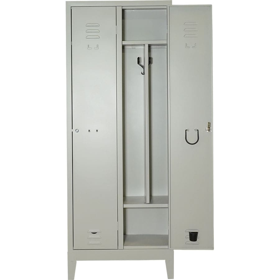 Schmutzig-Rein-Garderobe mit 2 Fächern - Tiefe 33-38 cm