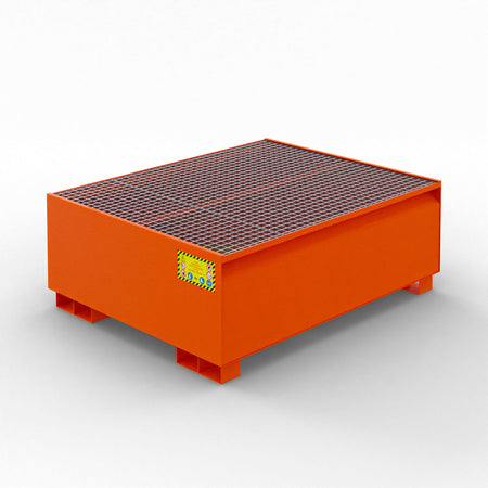 Vasca di raccolta in metallo per 1 cisternetta da 1000 LT IBC