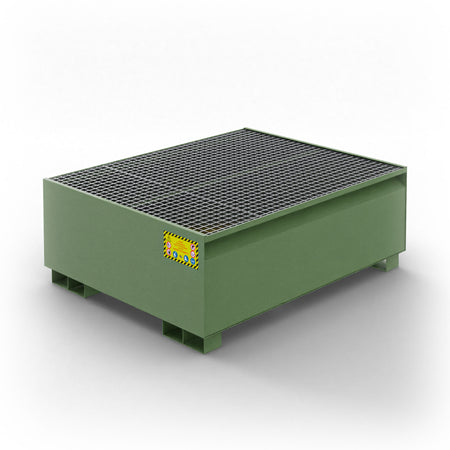 Vasca di raccolta in metallo per 1 cisternetta da 1000 LT IBC