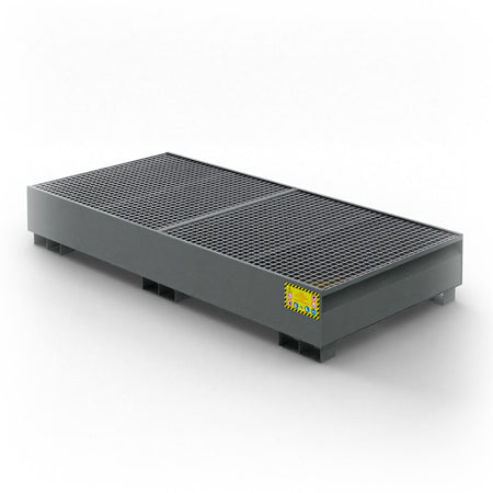 Vasca di raccolta in metallo per 2 cisternette da 1000 LT IBC