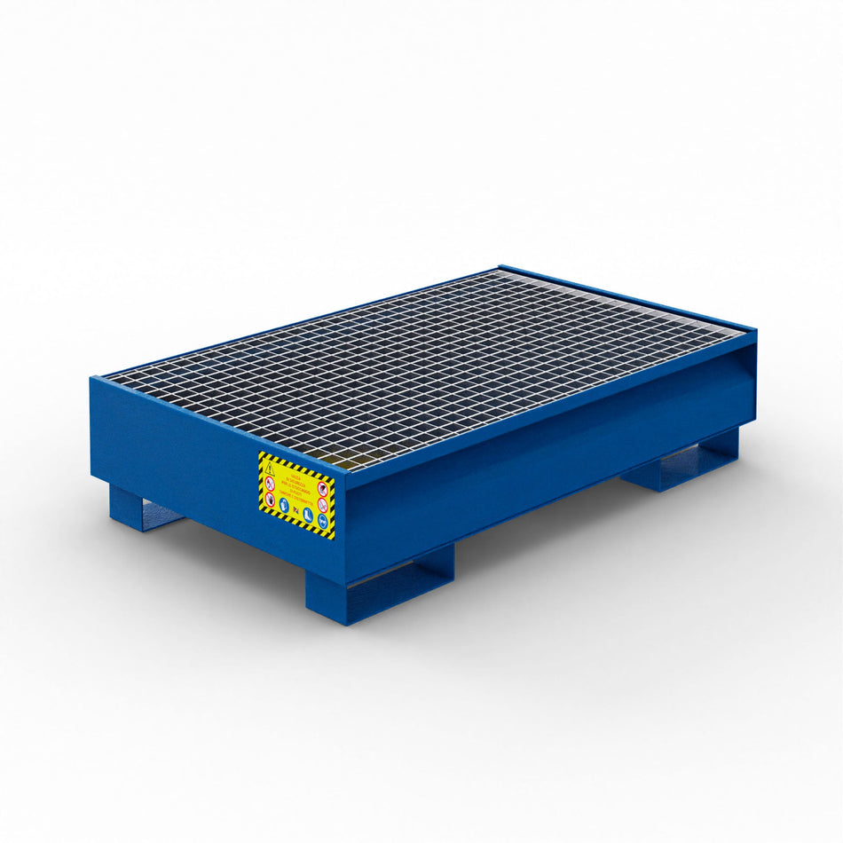 Auffangbehälter für 2 x 200 LT Fässer - RAL 5010