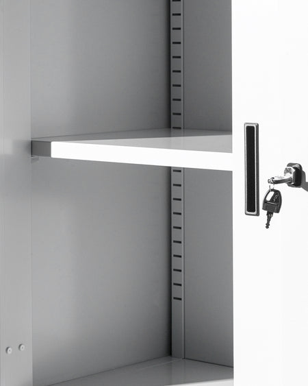 Sopralzo con porte scorrevoli per armadio - 1 ripiano mobile - bordi arrotondati