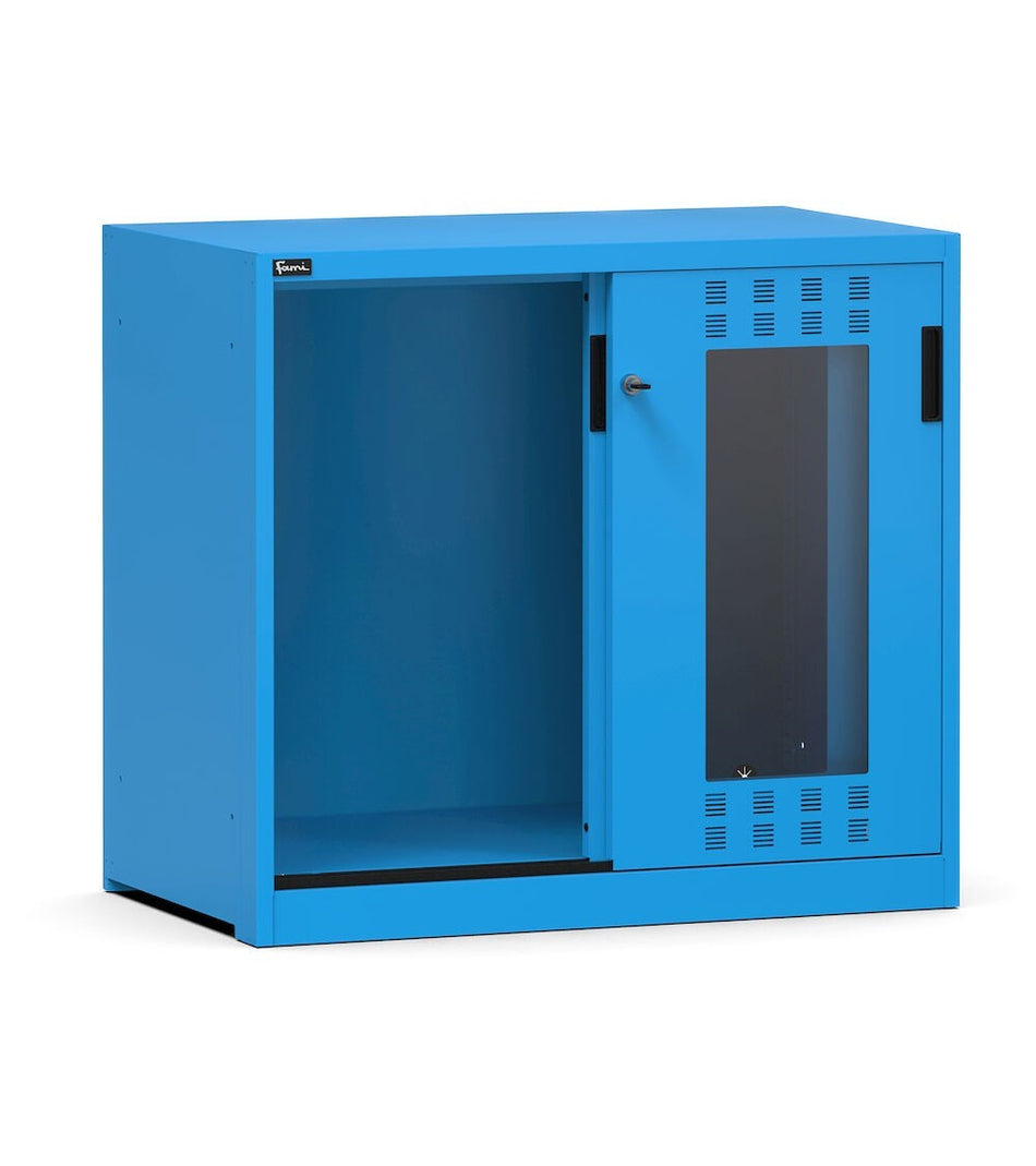Perform wardrobe with slotted sliding doors in key comfort C0 polycarbonate empty -EH=54X27 - dim. mm L=1020 D=600 A=915
