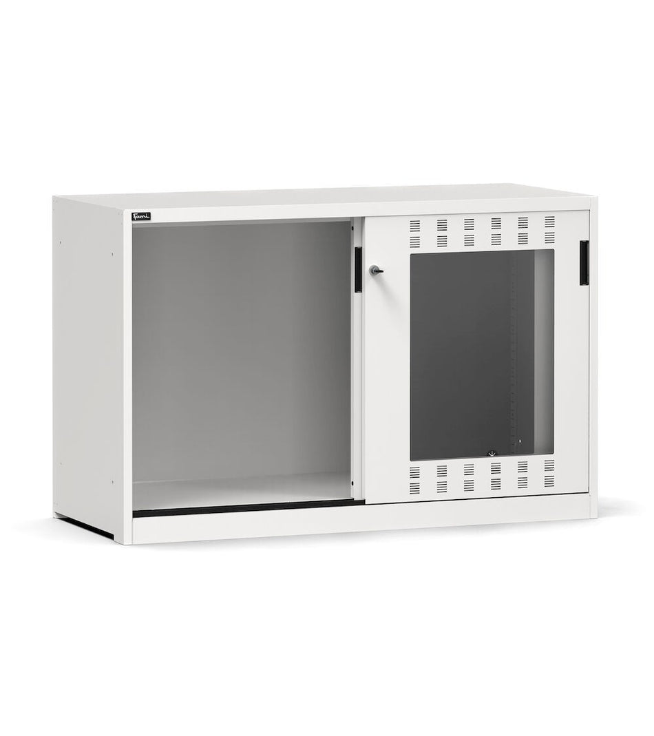 Perform wardrobe with slotted sliding doors in polycarbonate key comfort C0 VUOTO-EH=78X27 - dim. mm L=1428 D=600 A=915
