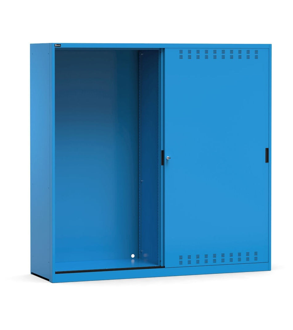 Performance wardrobe with slotted sliding doors key comfort C0 empty-EH=54+54X27 - DIM. MM L=2040 D=600 A=2000