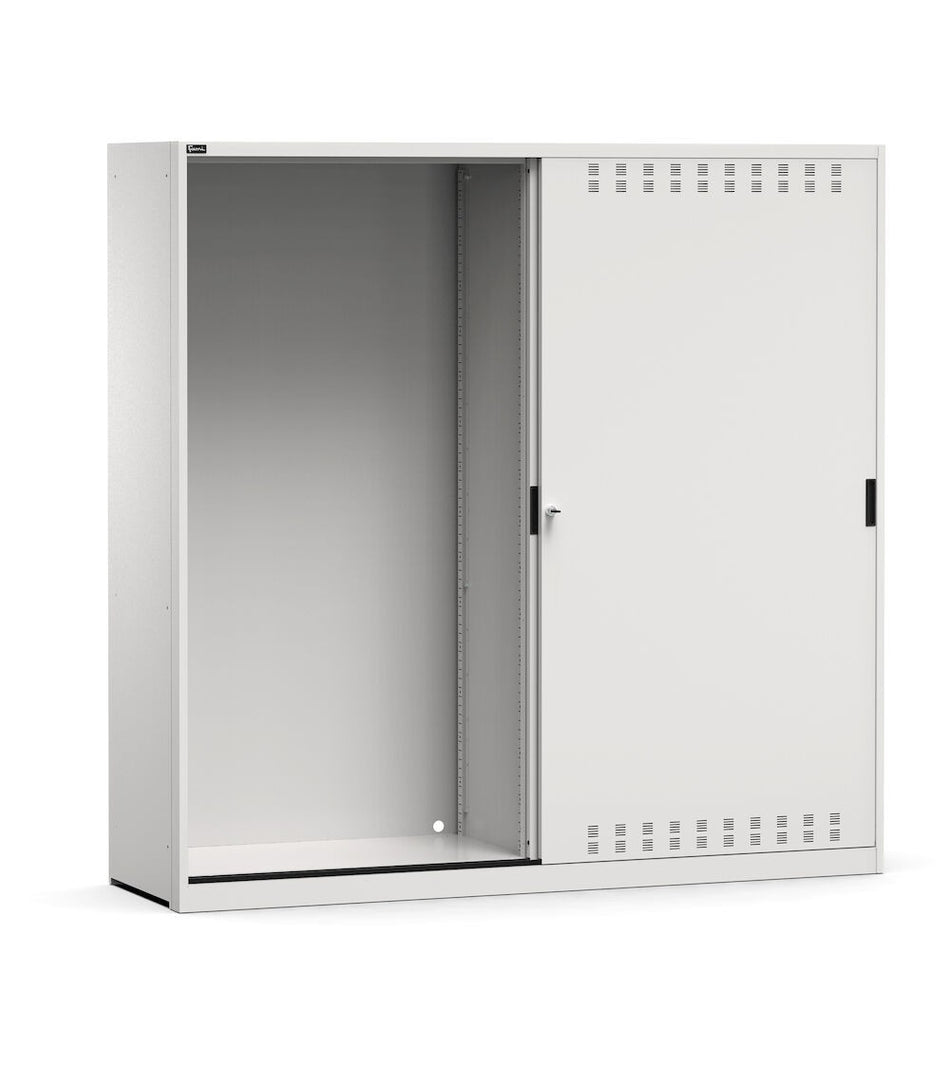 Performance wardrobe with slotted sliding doors key comfort C0 empty-EH=54+54X27 - DIM. MM L=2040 D=600 A=2000