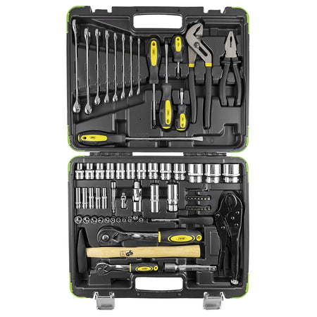 Valigetta portautensili con 72 pezzi (bussole esagonali)