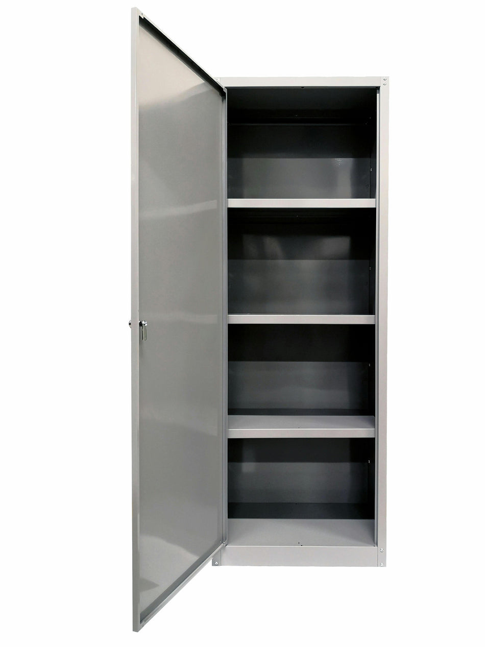 1-türiger Metallkleiderschrank mit 3 Einlegeböden