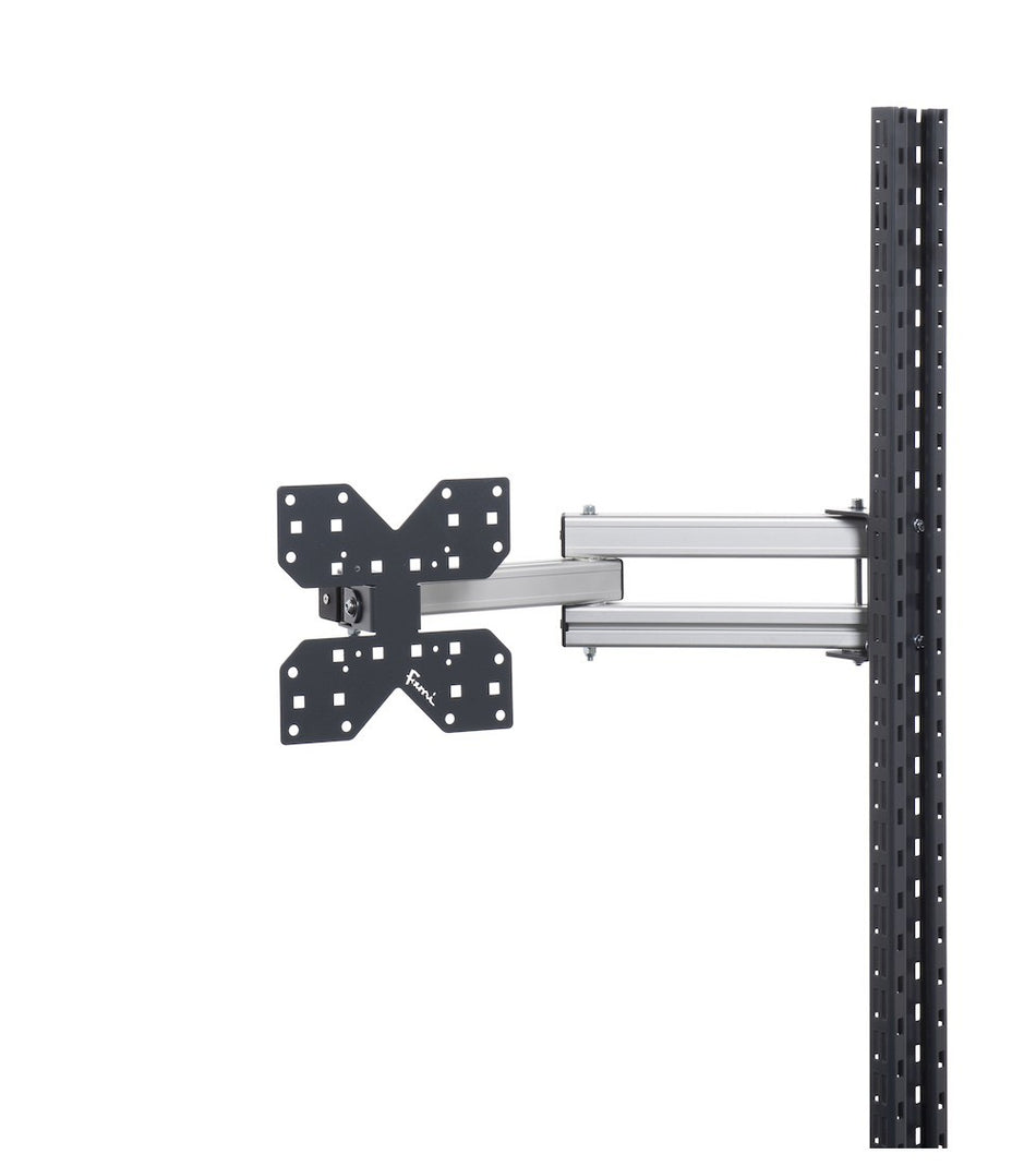 Extendable arm with monitor holder plate - dim. mm L=652 D=225 A=225