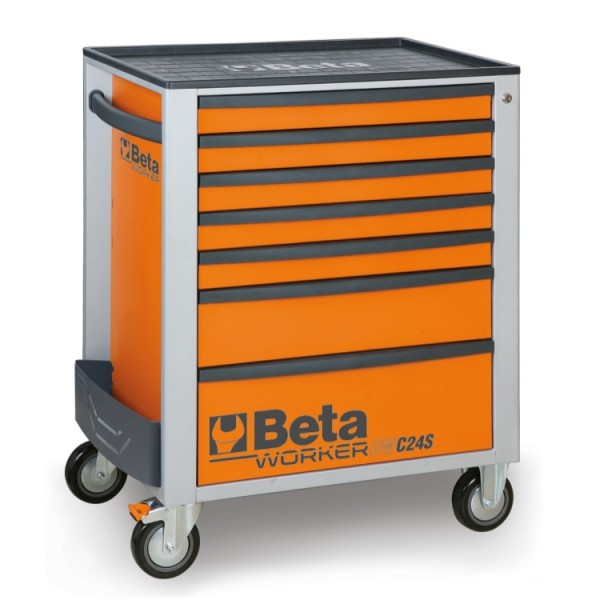 BW C24S Rollschubladenschrank mit sieben Schubladen und einem Sortiment von 295 Werkzeugen
