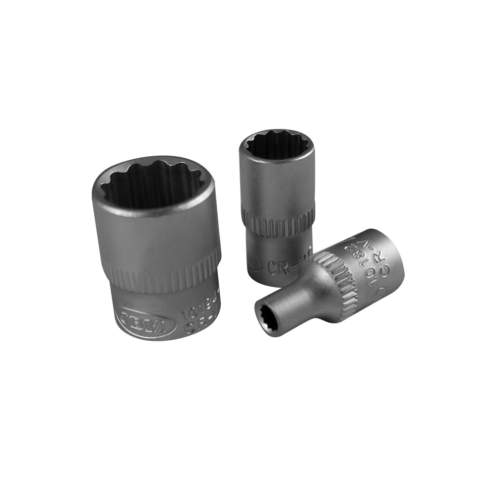 Set di inserti 1/4" poligonali