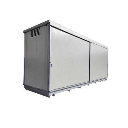 Containers con pannelli coibentati per stoccaggio di cisternette IBC