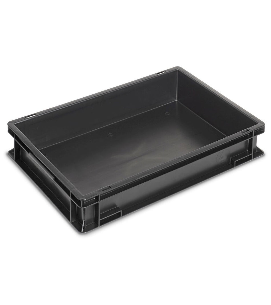 Conductive PP box euro box - dim. mm L=600 D=400 A=120