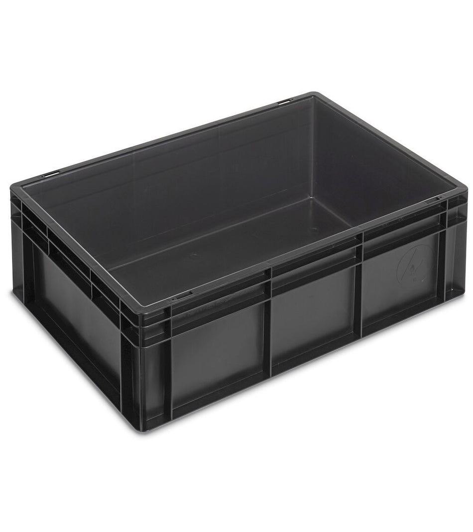 Conductive PP box euro box - dim. mm L=600 D=400 A=220