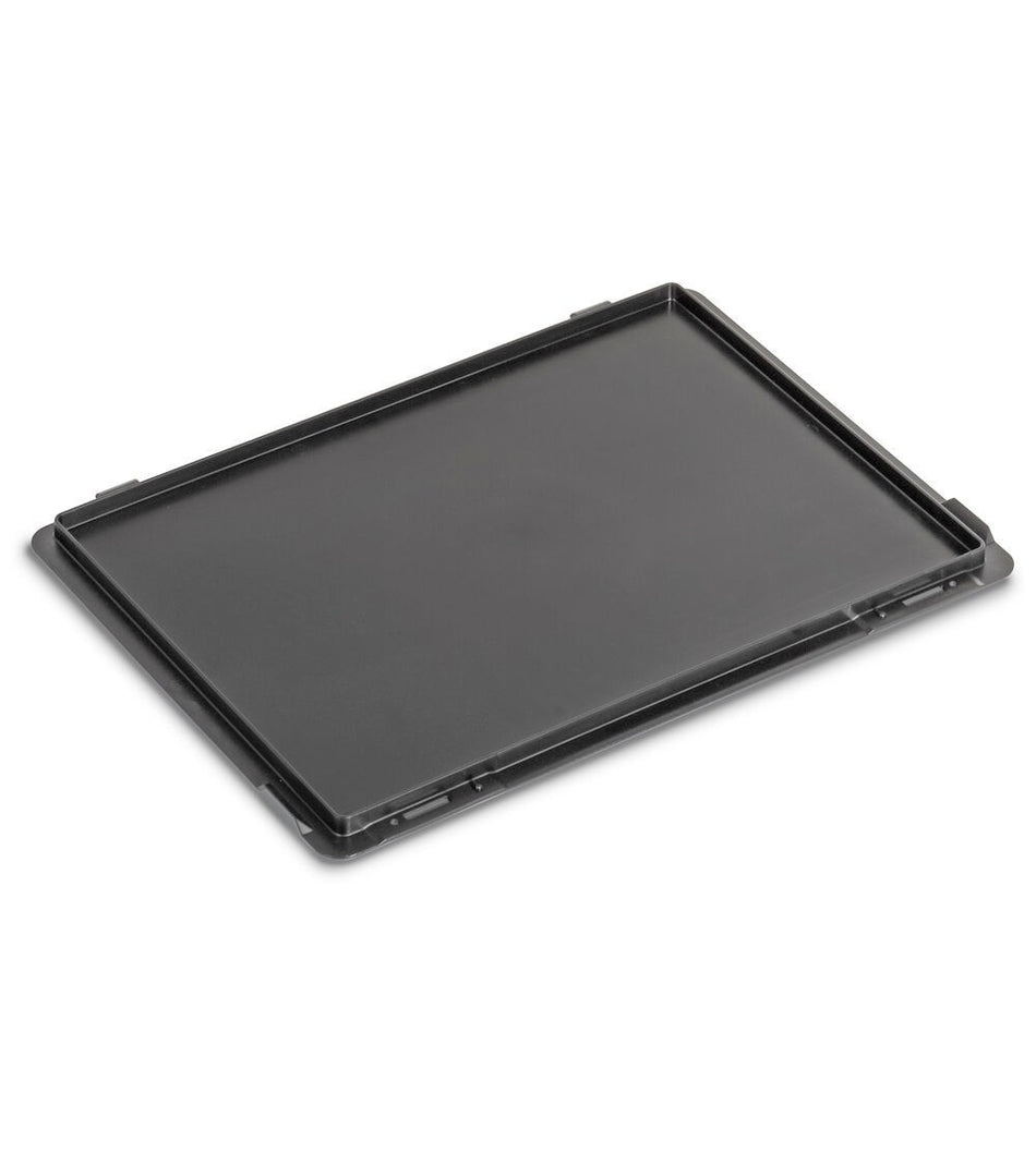 Conductive PP hinged lid for euro box - dim. mm L=400 D=300 A=22