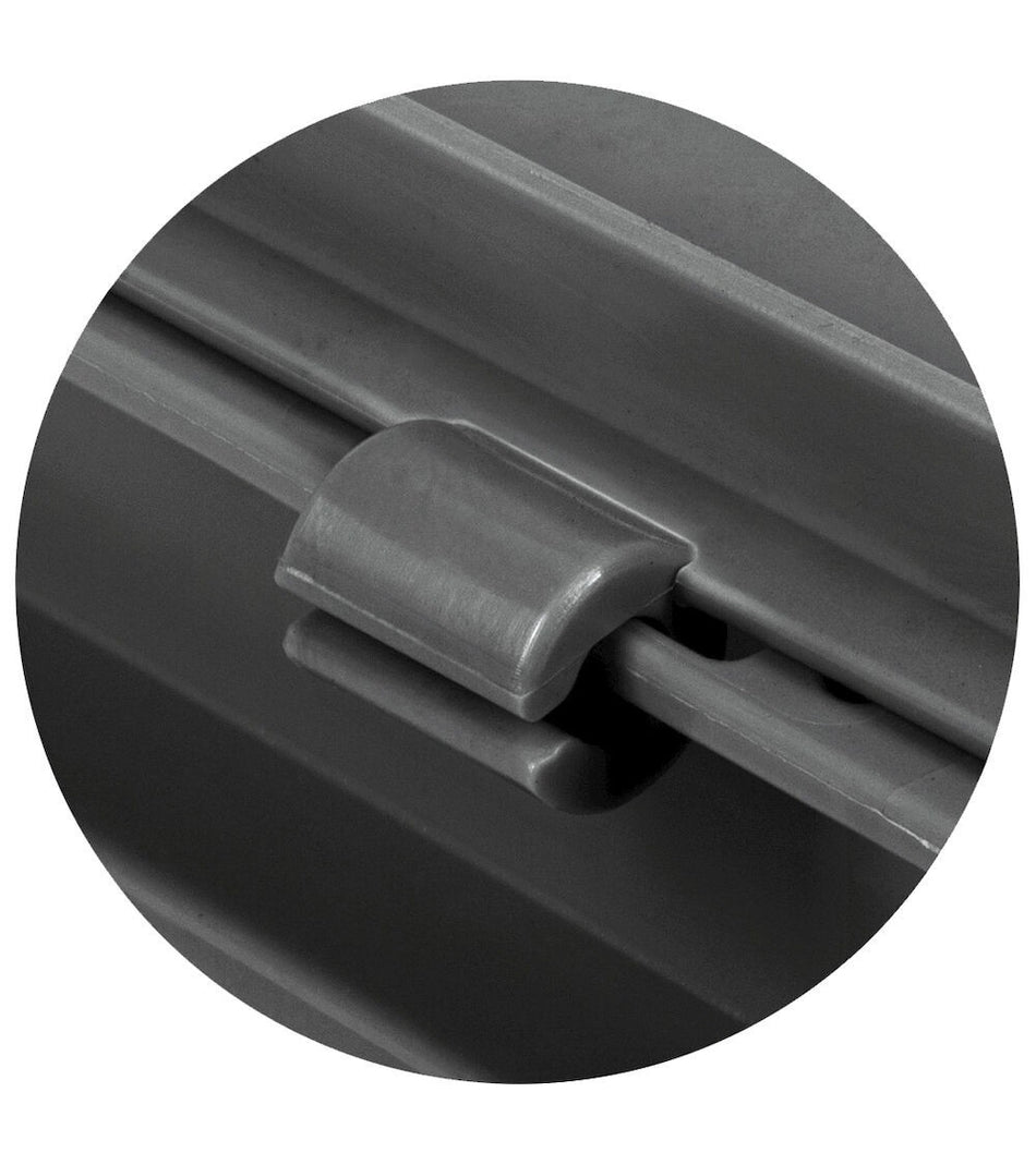 Conductive PP hinged lid for euro box - dim. mm L=400 D=300 A=22