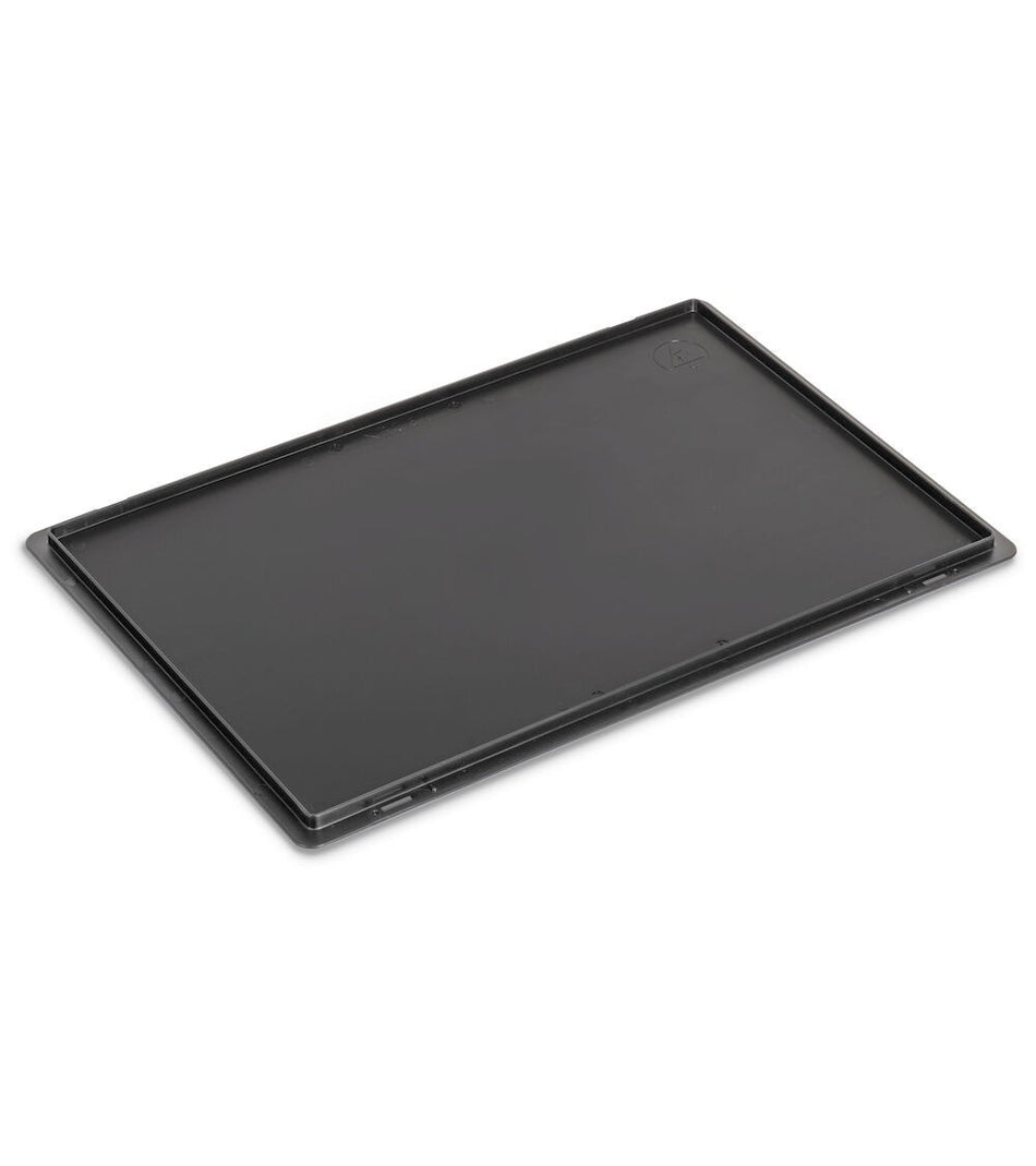 Conductive PP hinged lid for euro box - dim. mm L=600 D=400 A=22