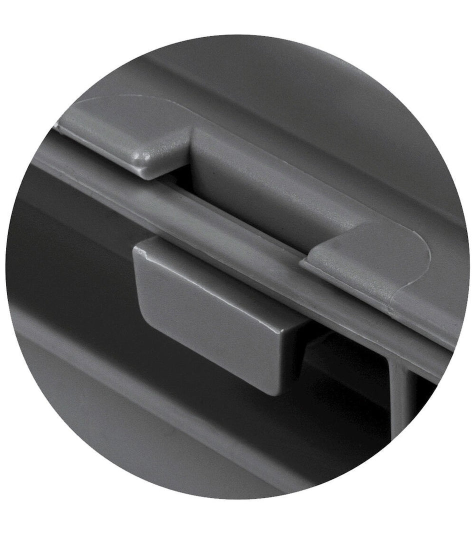 Conductive PP hinged lid for euro box - dim. mm L=600 D=400 A=22