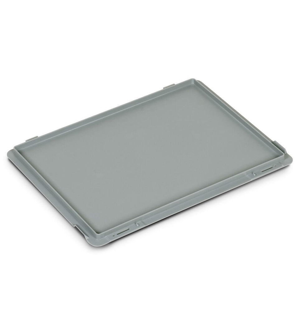 PP hinged lid for euro box - dim. mm L=400 D=300 A=22
