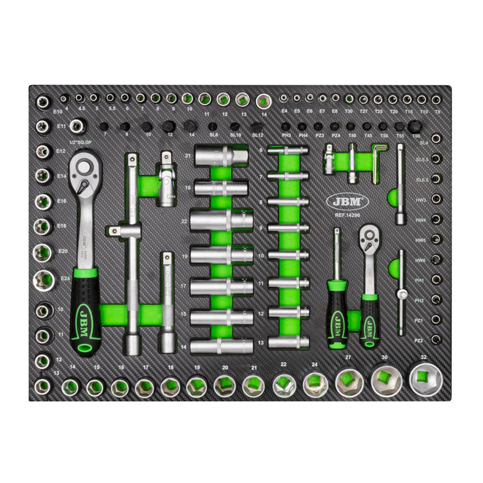 Set di 4 moduli di utensili in carbonio eva