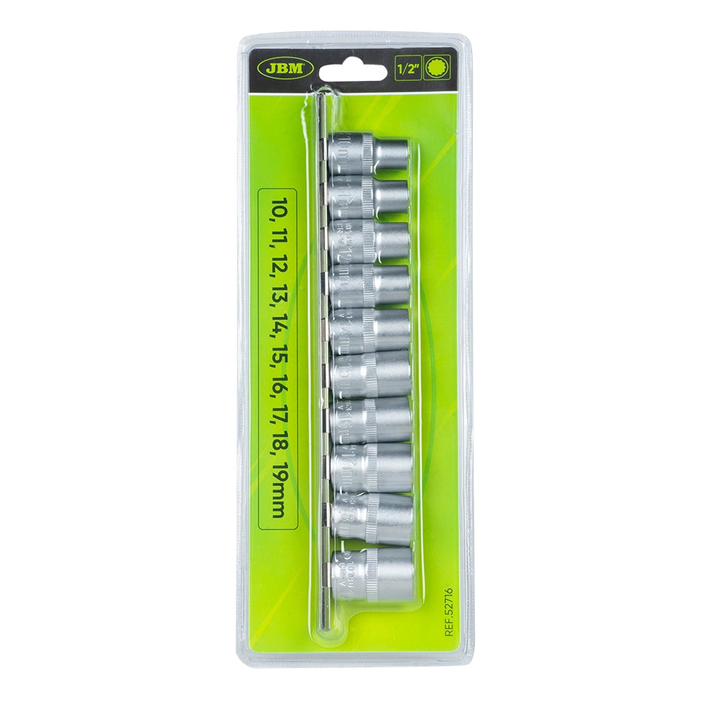 Set di inserti 1/2" poligonali