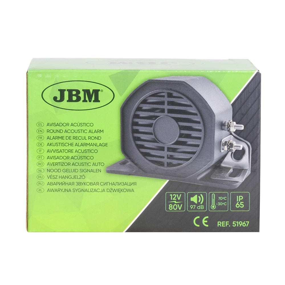 Avvisatore acustico 12V-80V