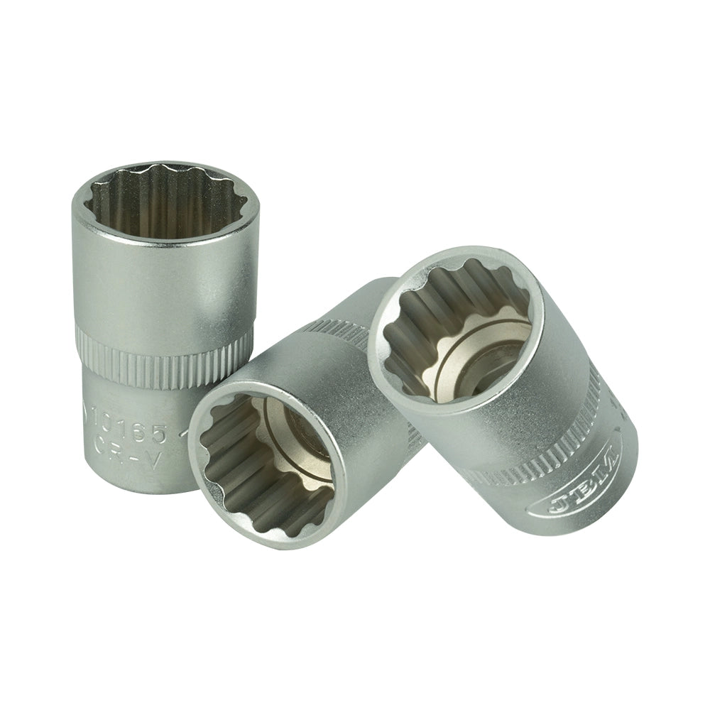 Set di inserti 1/2" poligonali