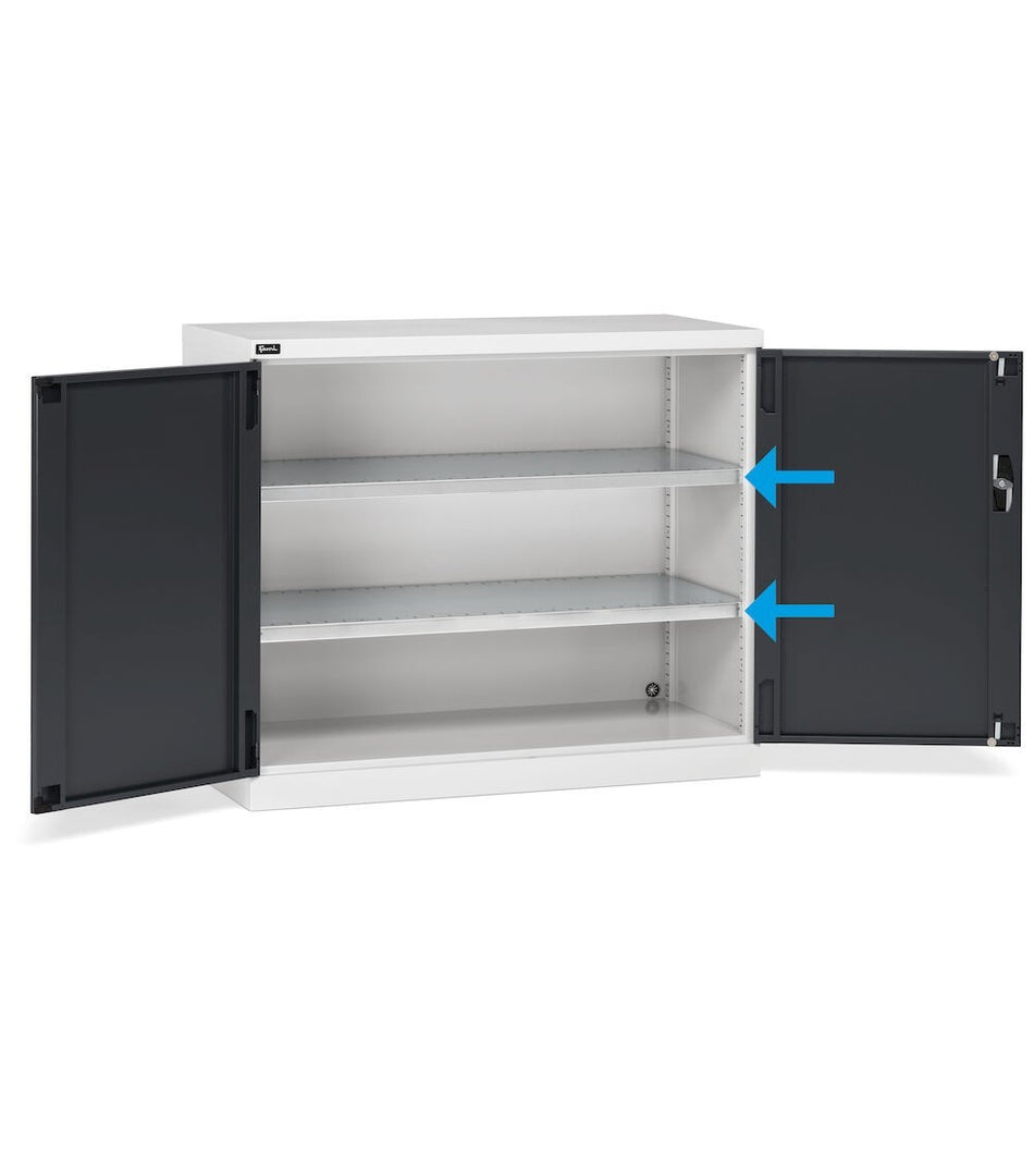 Kit 2 slotted shelves for performance wardrobes - dim. mm L=995 D=500 A=35