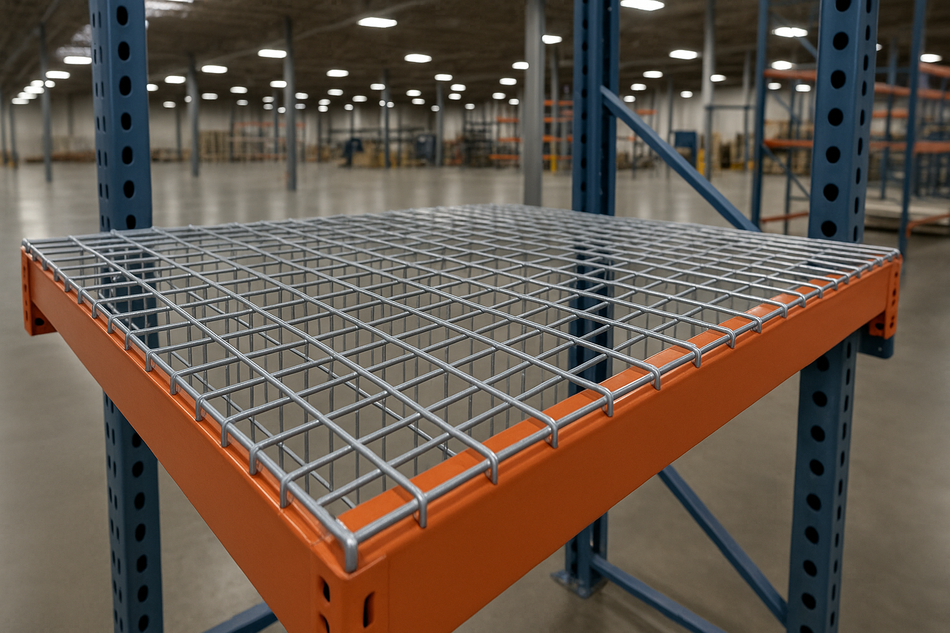 Mesh top for shelving