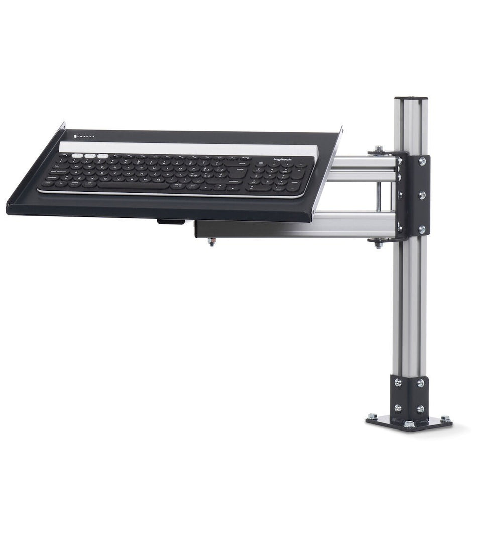 Extendable arm with inclined tray - dim. mm L=745 D=480 A=552