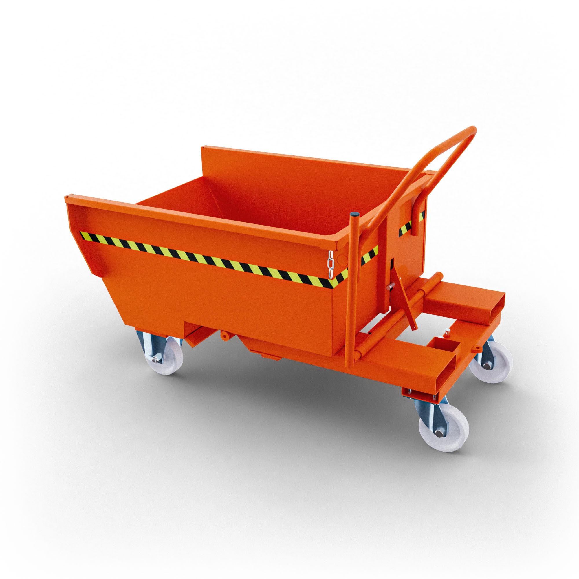 SBR300 benna ribaltabile con ruote con capacità 300 lt