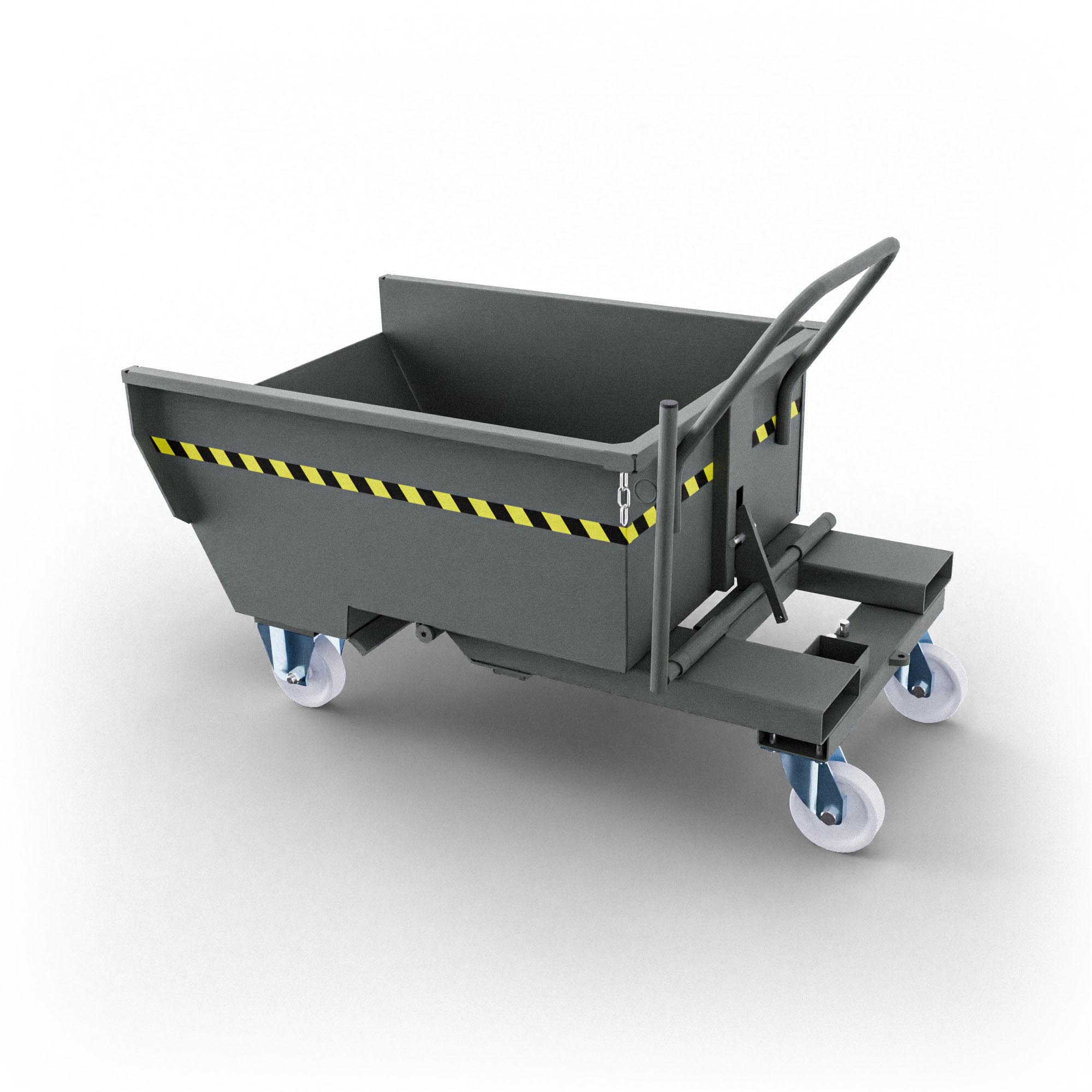 SBR300 benna ribaltabile con ruote con capacità 300 lt