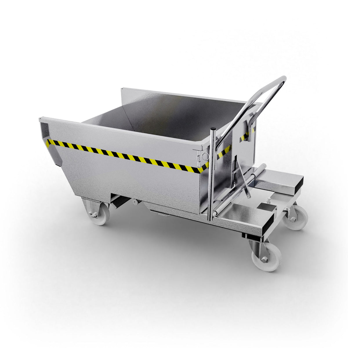 SBR300 benna ribaltabile con ruote con capacità 300 lt