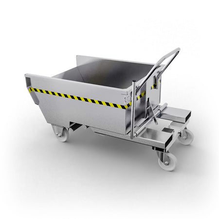 SBR300 benna ribaltabile con ruote con capacità 300 lt
