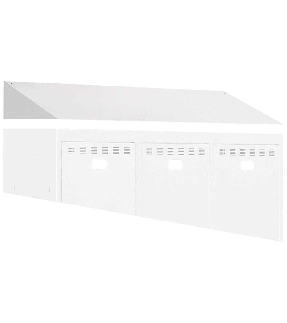 Additional sloping roof - dim. mm L=1191 D=502 A=220