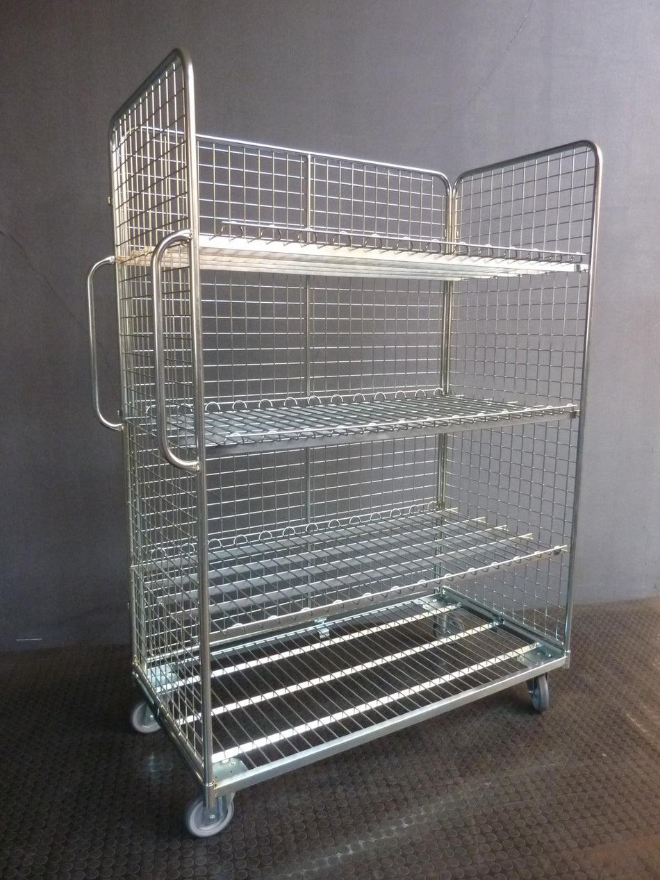 Kommissionierrollbehälter 137 x 67 cm – Mit 3 Böden