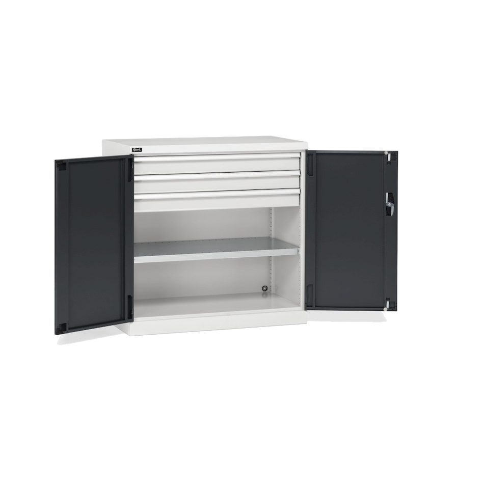 PERFOM120, Armadio con ante a battente, L1023 x P555 x H1000 mm