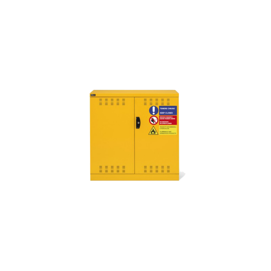PERFOM120, Armadio con ante a battente fessurate, L1023 x P555 x H1000 mm