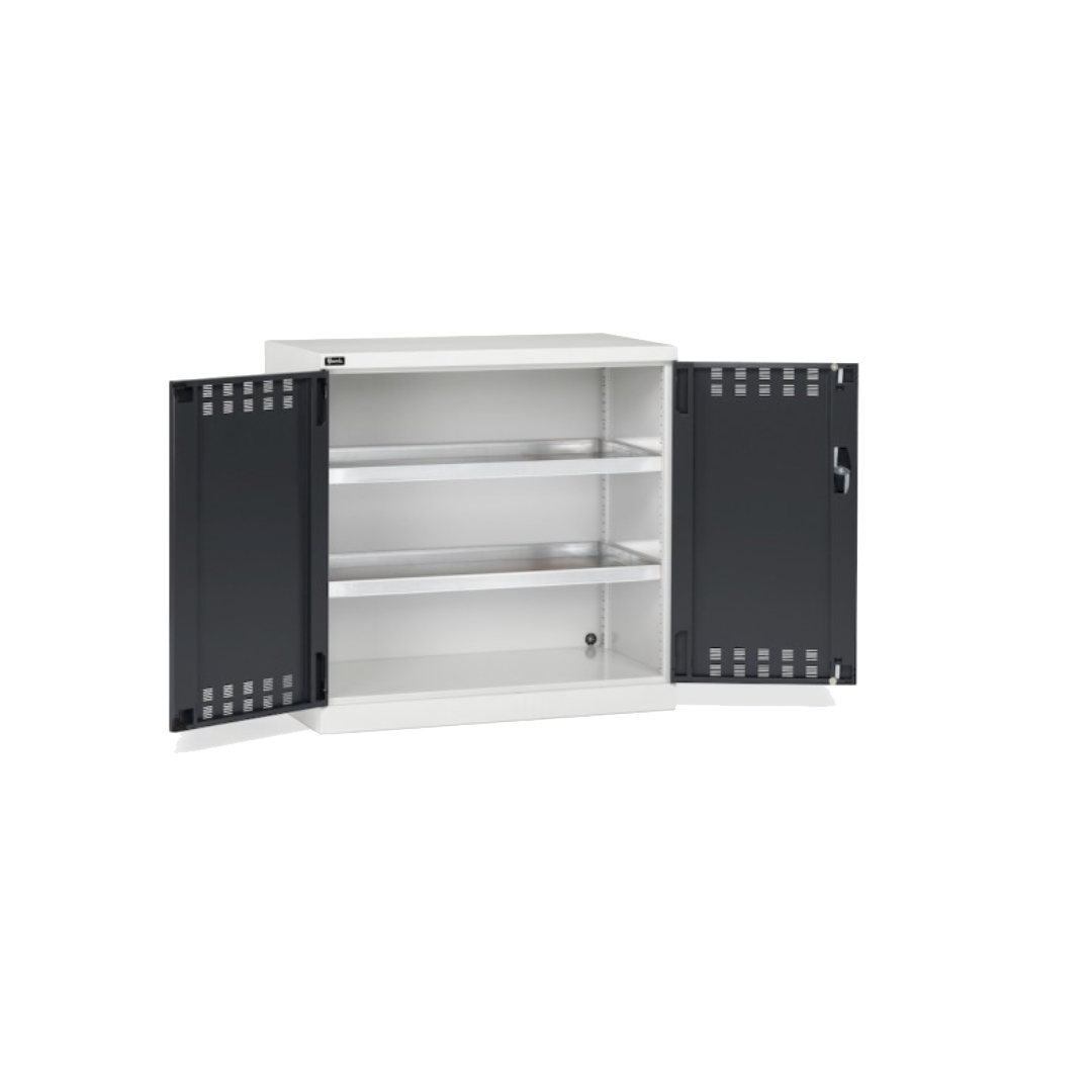 PERFOM120, Armadio con ante a battente fessurate, L1023 x P555 x H1000 mm