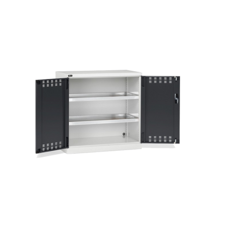 PERFOM120, Armadio con ante a battente fessurate, L1023 x P555 x H1000 mm