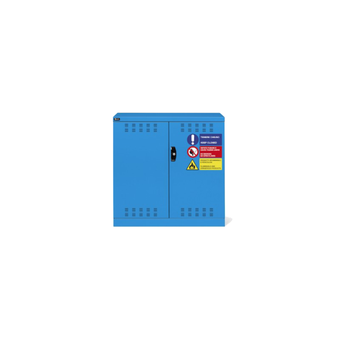 PERFOM120, Armadio con ante a battente fessurate, L1023 x P555 x H1000 mm