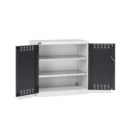 PERFOM120, Armadio con ante a battente fessurate, L1023 × P555 × H1000 mm