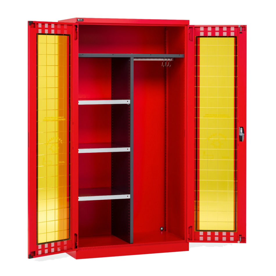 PERFOM14033, Armadio di sicurezza DPI e attrezzature antincendio, L1023 x P555 x H2000 mm