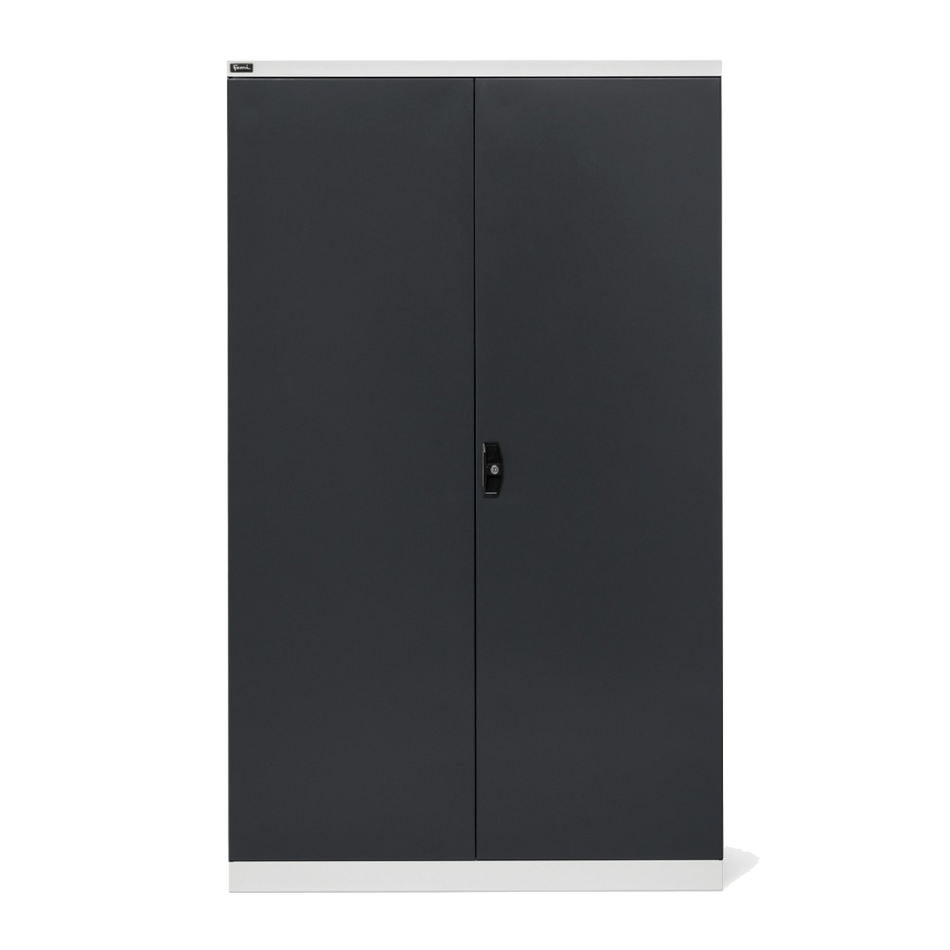 PERFOM170, Armadio con ante a battente e 4 ripiani fessurati, L1193 x P555 x H2000 mm